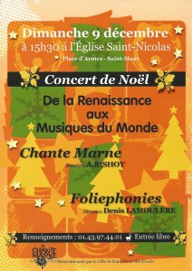 2012.12 Affiche concert Noël