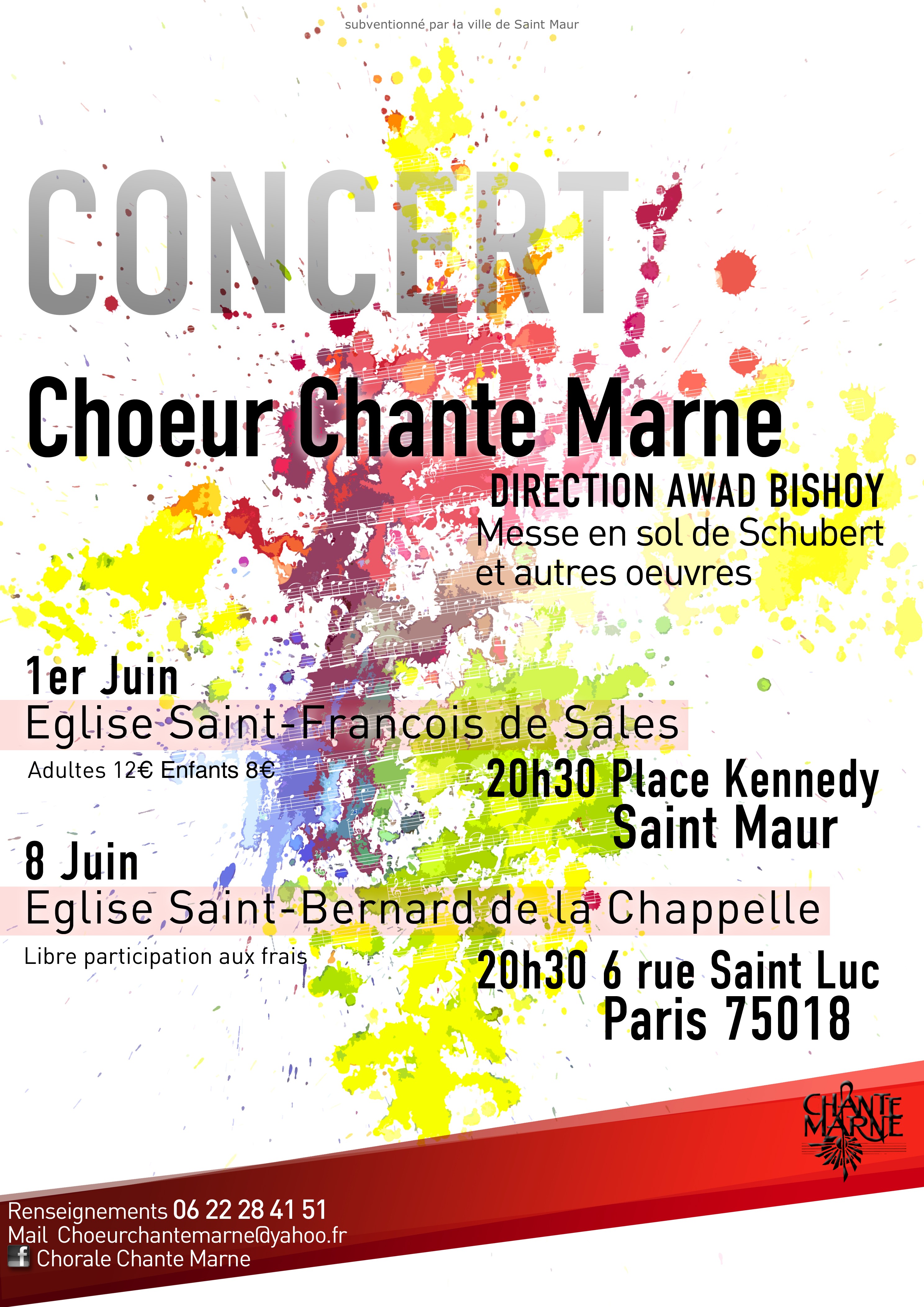 2013.06 Concerts St Maur & Paris affiche